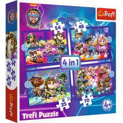 Puzzle 4in1 - Patrula Catelusilor - Mighty Movie