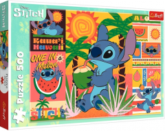 Puzzle 500 piese - Disney: Stitch in vacanta