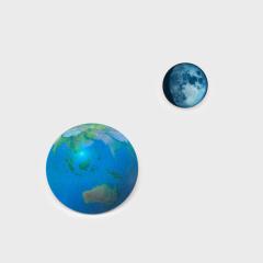 Magnet - Moon & Earth Animated Magnets