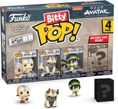 Set 4 figurine - Bitty Pop! Avatar: The Last Airbender: Aang (with Momo), Appa, Toph + Mystery