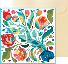 Felicitare - Copacul vietii - Alb