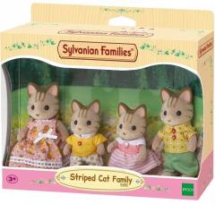 Set 4 figurine - Sylvanian Families - Pisici vargate