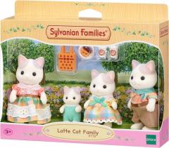 Set 4 figurine - Sylvanian Families - Latte Cat Family