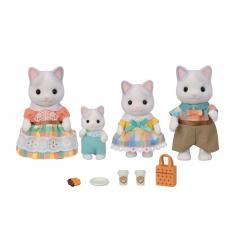 Set 4 figurine - Sylvanian Families - Latte Cat Family
