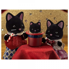 Set 4 figurine - Familia pisicutelor negre