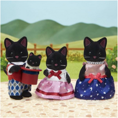 Set 4 figurine - Familia pisicutelor negre