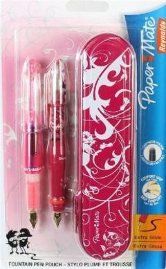 Set 2 stilouri si penar pentru fete