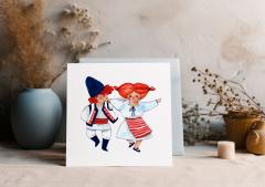 Felicitare cu plic - Hora