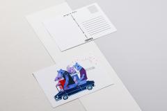 Carte postala - Ursi calatori