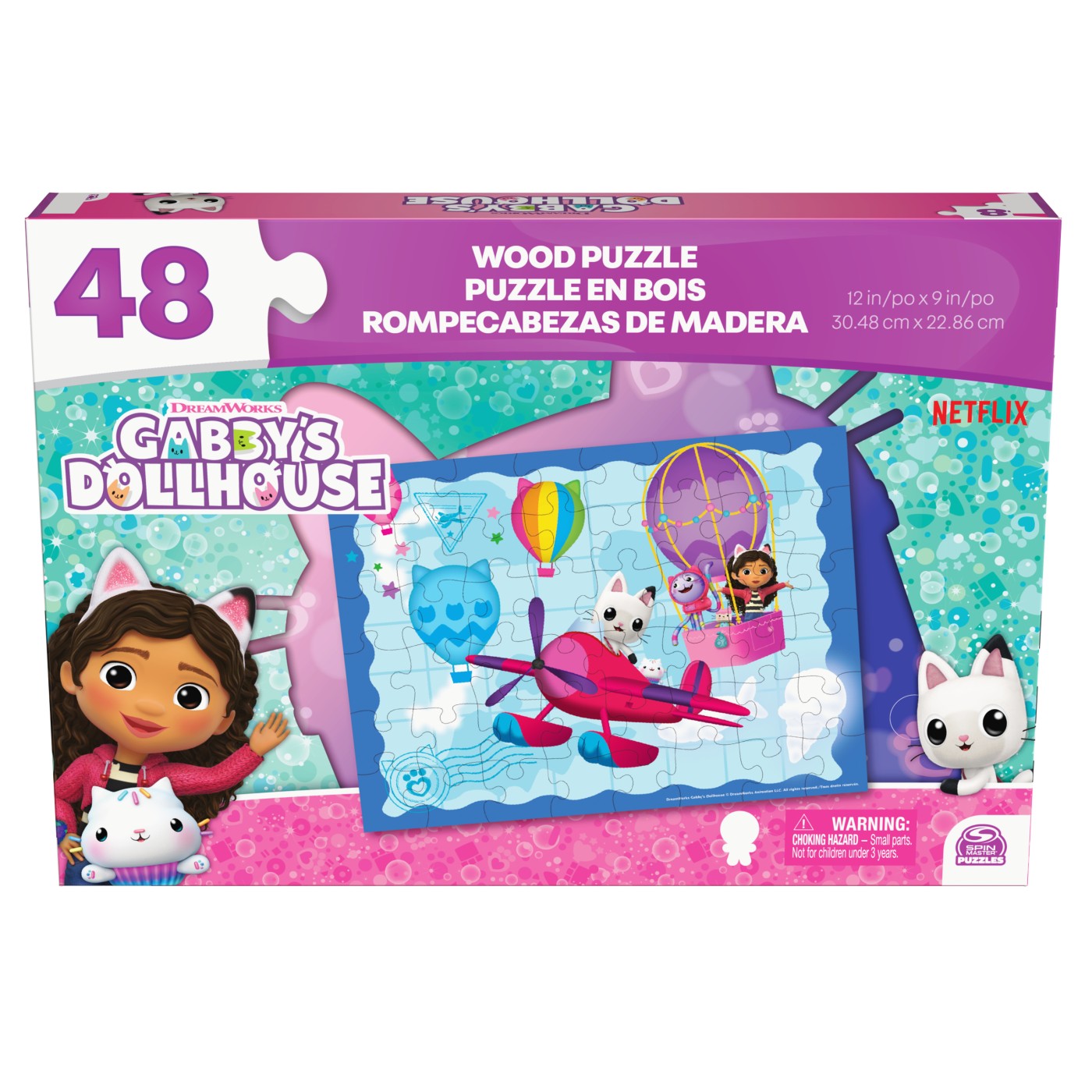 Puzzle din lemn 48 piese - Gabbys Dollhouse - Spin Master