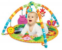 Saltea bebelusi cu zornaitoare verde