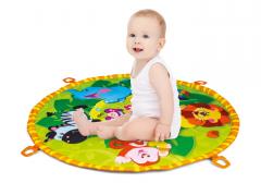 Saltea bebelusi cu zornaitoare verde