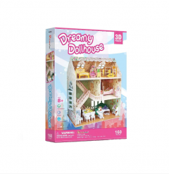 Puzzle 3D - Dreamy Dollhouse - Casa de vis a papusilor - 160 de piese
