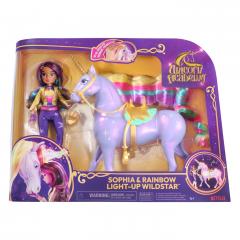 Set figurine - Unicorn Academy - Sophia si Wildstar lumina de curcubeu