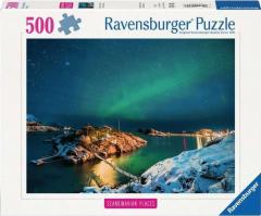 Puzzle 500 piese - Northern Lights in Tromso - Norway