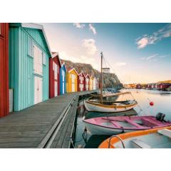 Puzzle 500 piese - Casute pe barci