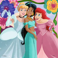 Puzzle 3x49 piese - Disney - Princess