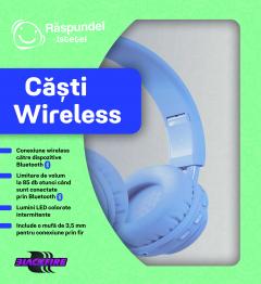 Casti wireless - Raspundel Istetel, Albastru