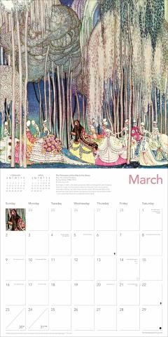 Art Deco Fairytales Wall Calendar 2025