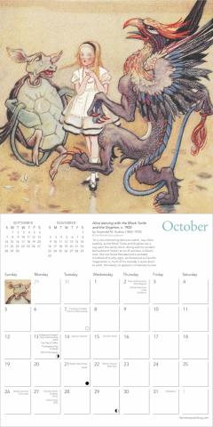 Alice's Adventures in Wonderland Mini Wall Calendar 2025