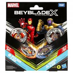 Jucarie - Beyblade X Marvel - Iron Man 4-80B & Thanos 4-60P