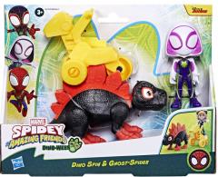 Set 2 figurine - Spidey and the Amazing Friends - Dino Spin & Ghost Spider