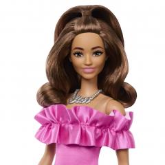 Papusa - Barbie Fashionista - Satena cu rochie roz