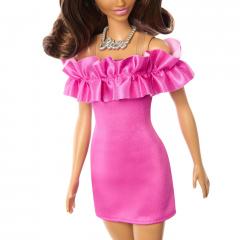 Papusa - Barbie Fashionista - Satena cu rochie roz