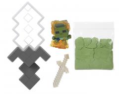 Set joaca - Minecraft - Explorare miniera, Gri si Alb