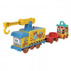 Locomotiva motorizata cu doua vagoane Thomas & Friends - Muddy Fix EM UP Friends