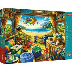 Puzzle 1000 piese - Tea Time - Calatorie cu caravana