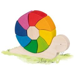 Set de constructie 10 piese - Melcul Paulina - Multicolor