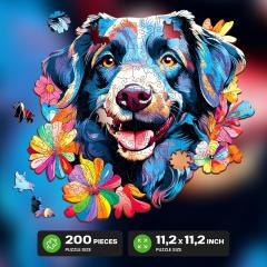 Puzzle din lemn, 200 piese - Dog