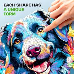 Puzzle din lemn, 200 piese - Dog