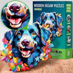 Puzzle din lemn, 200 piese - Dog