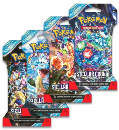 Pokemon TCG - Scarlet & Violet: Stellar Crown 1 Blister Booster Pack - Mai multe modele