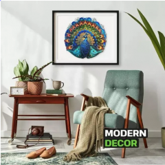 Puzzle din lemn, 200 piese - Peacock