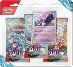 Pokemon TCG - Scarlet & Violet: Stellar Crown 3 Blister Booster - Doua modele