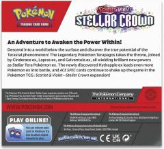 Pokemon TCG - Scarlet & Violet: Stellar Crown 3 Blister Booster - Doua modele