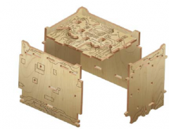 Puzzle 3D, 88 piese - Orbital Box Constructor