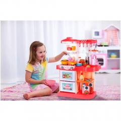 Set bucatarie cu lumini, sunete si accesorii - Malplay