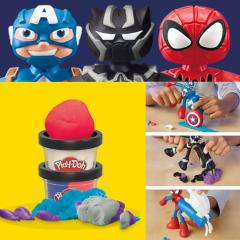 Set joaca cu accesorii - Marvel - 3 Eroi in actiune