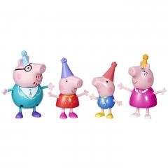 Set 4 figurine - Petrecere in familia Peppa Pig