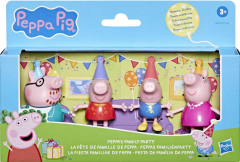 Set 4 figurine - Petrecere in familia Peppa Pig