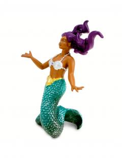 Figurina - Sirena cu par purpuriu