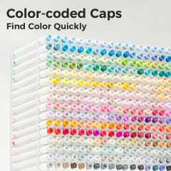 Set 320 markere Brush & Chisel - Ohuhu Honolulu