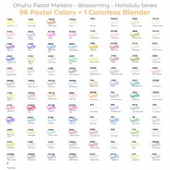 Set 96 markere - Sweetness & Blossoming - Art Markers, Brush & Chisel, Pastel Colors