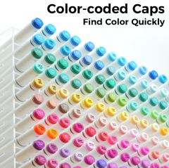 Set 80 markere - Ohuhu Oahu Dual Tips with Blender