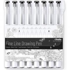 Set 8 fineliners - Ohuhu - Multicolor 