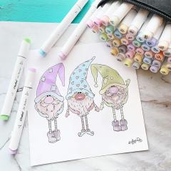 Set 48 carioci - Ohuhu Dual Tips - Pastel Tones